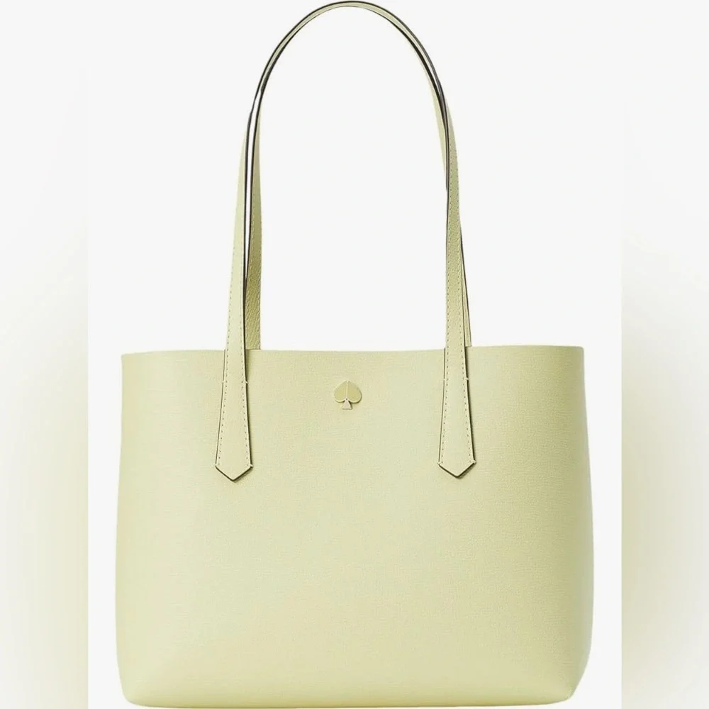 Kate Spade Molly Bikini Dot Pop Large Tote in Lemon Sorbet EUC